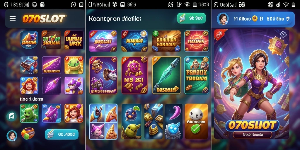Tampilan utama 070SLOT dengan interface yang intuitif dan mudah digunakan.