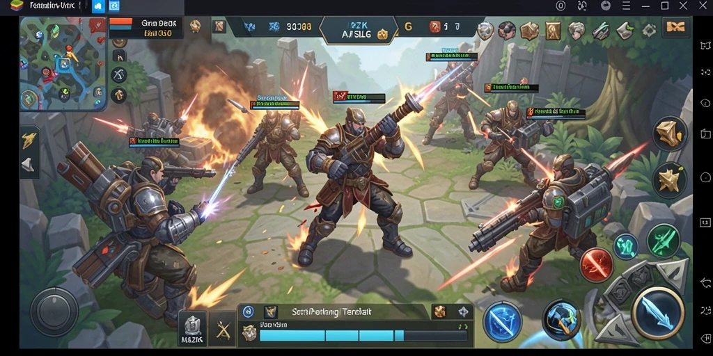 Tampilan gameplay epik 33ZK saat menyerang musuh.