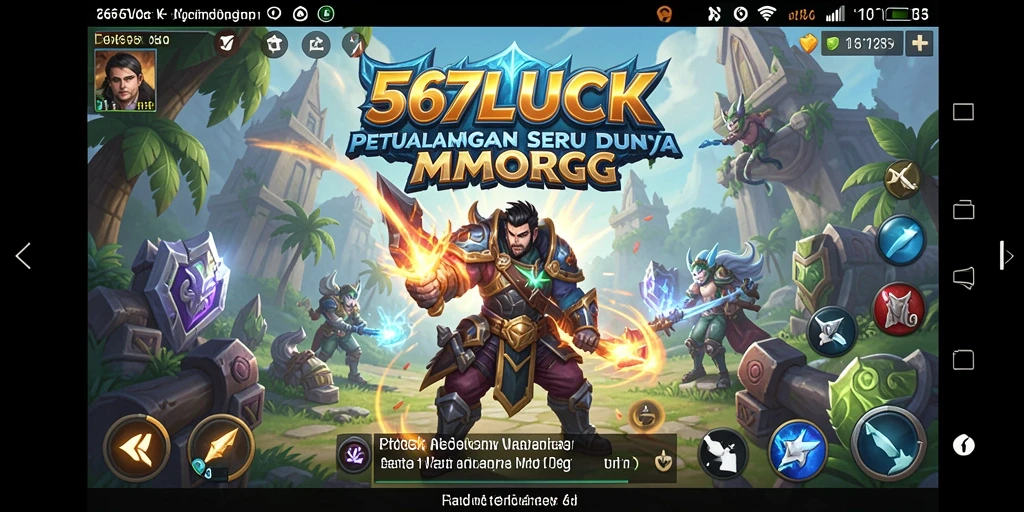 Screenshot menunjukkan aksi seru dalam permainan MMORPG 567LUCK.