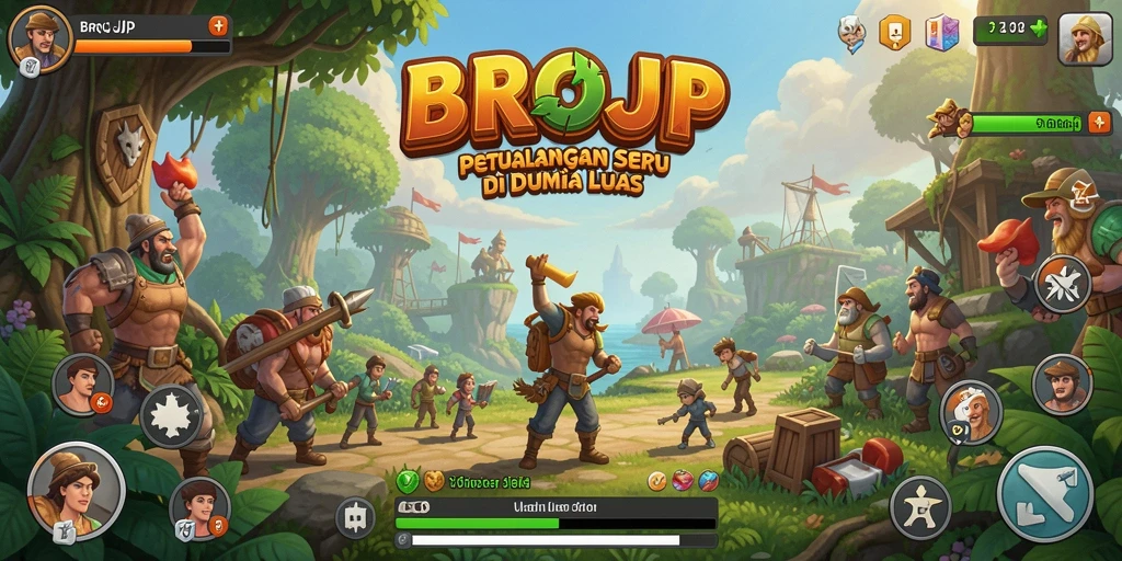Screenshot dari gameplay BROJP menunjukkan aksi petualangan yang mendebarkan.
