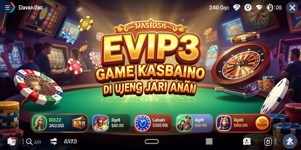 Tampilan menarik dari gameplay Kasino menyajikan keseruan dan tantangan yang nyata.