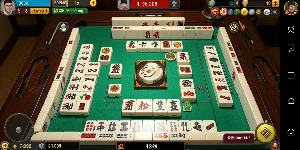 Screenshot gameplay ID098 menampilkan ubin Mahjong yang berpadu dengan desain indah.