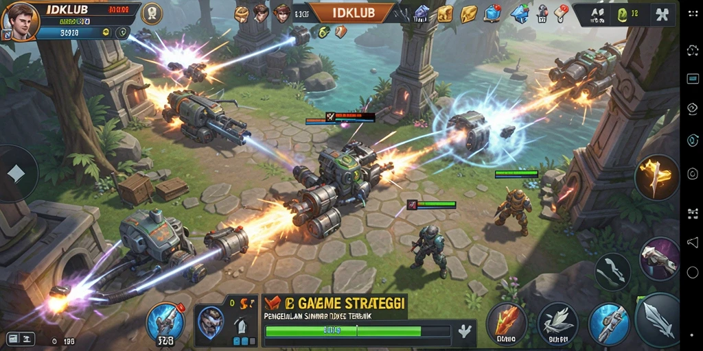 Tampilan screenshot IDKLUB menampilkan aksi gameplay yang seru dan mendebarkan.