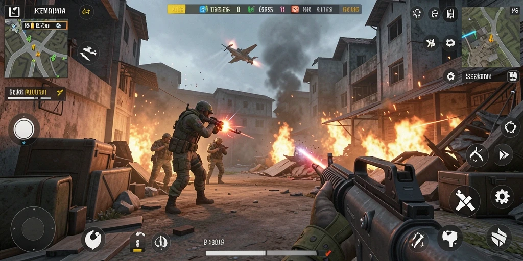 Screenshot gameplay menunjukkan pertempuran intens di <strong>KKRP</strong>.