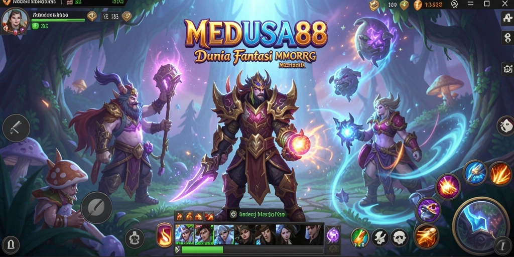 Screenshot MEDUSA88 menunjukkan aksi seru di dunia MMORPG.
