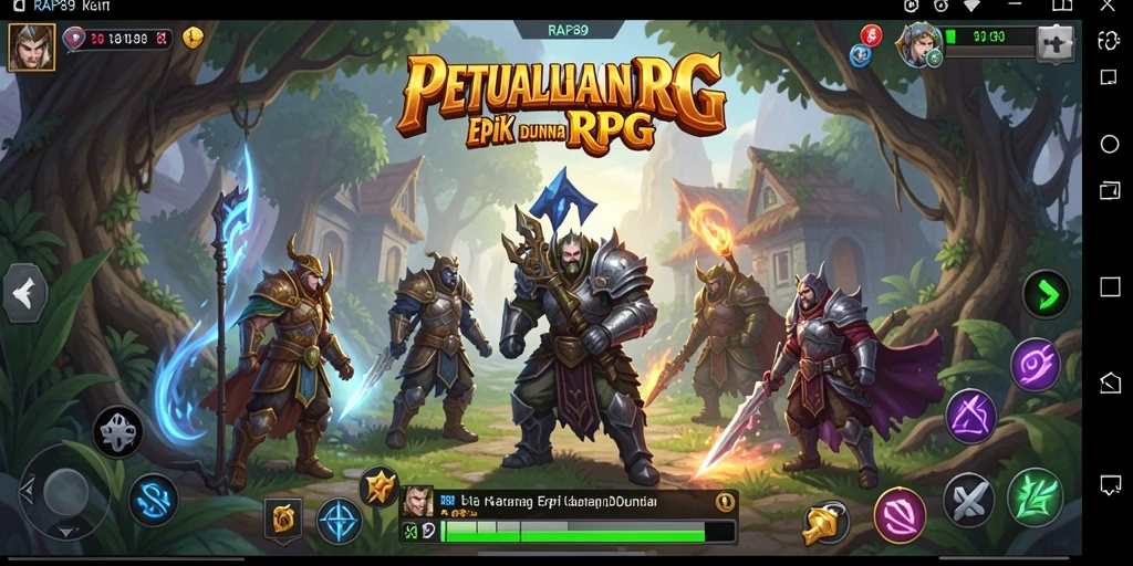 Tampilan gameplay RPG yang memukau dan mendalam.