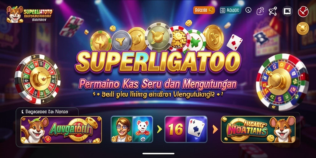 Screenshot utama SUPERLIGATOTO menunjukkan gameplay yang menarik dan penuh aksi.