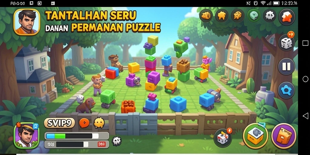 Tampilan gameplay SVIP9 yang penuh dengan tantangan Puzzle.