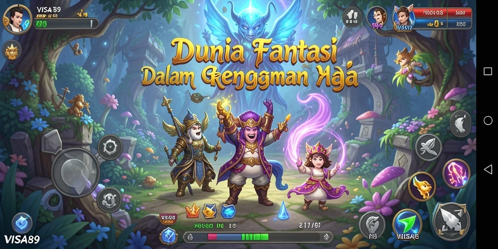 Screenshot gameplay <strong>VISA89</strong> menampilkan pertempuran seru di dunia MMORPG.
